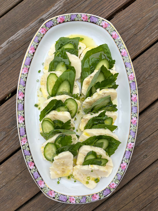 Green Caprese Salad