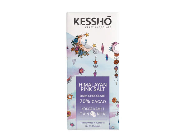 KESSHŌ Himalayan Pink Salt Chocolate Bar