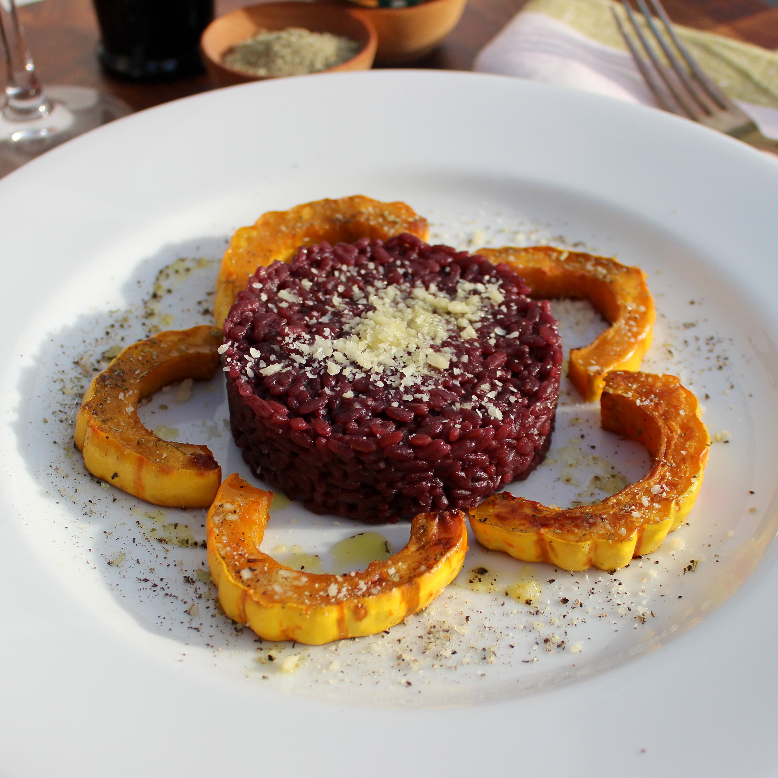 Red Wine Rice with Delicata Squash Ritrovo Italian Regional Foods