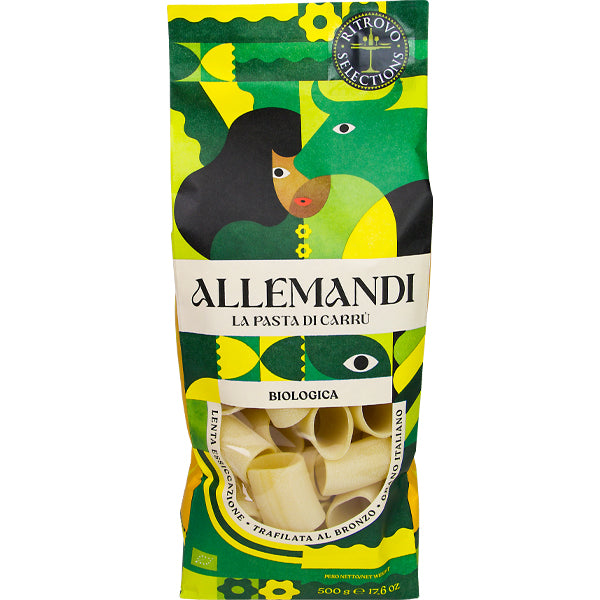 Allemandi Pasta, Organic Paccheri Pasta, Durum Wheat