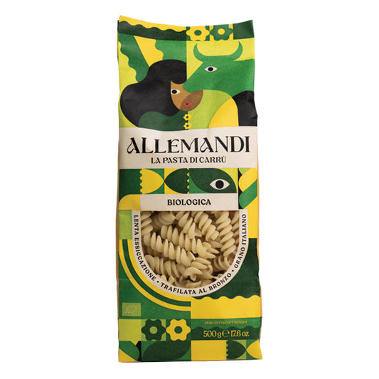 Allemandi Organic Fusilli Pasta, Durum Wheat