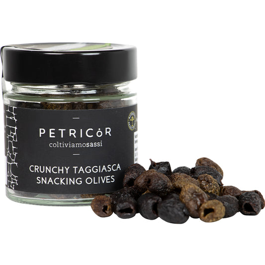 Petricor Croccante Olives - 100% Taggiasca Crunchy Snacking Olives