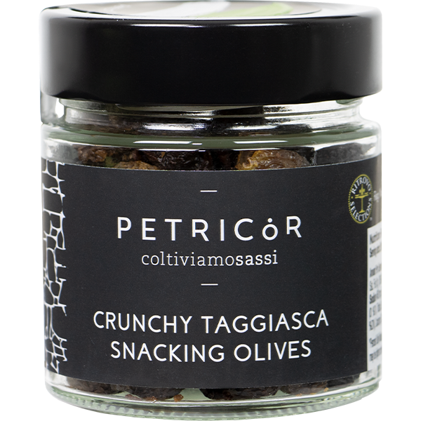 Petricor Croccante Olives - 100% Taggiasca Crunchy Snacking Olives