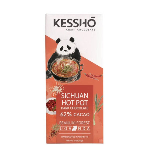 KESSHŌ Sichuan Hot Pot 62% Dark Chocolate Bar