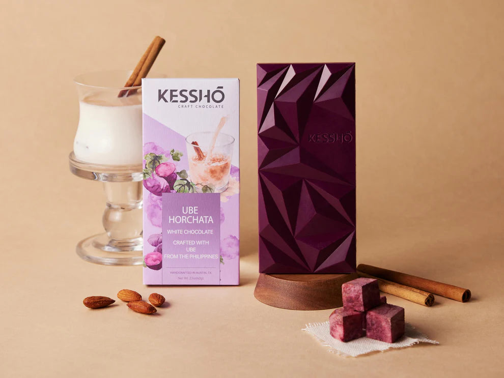 KESSHŌ Ube Horchata White Chocolate Bar