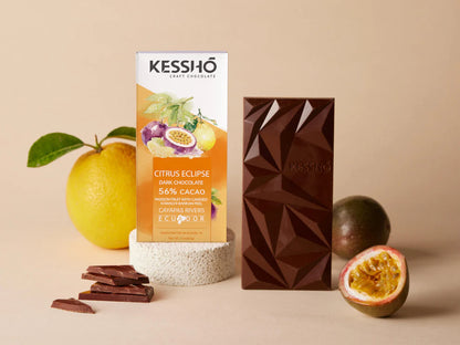 KESSHŌ Citrus Eclipse 56% Dark Chocolate Bar
