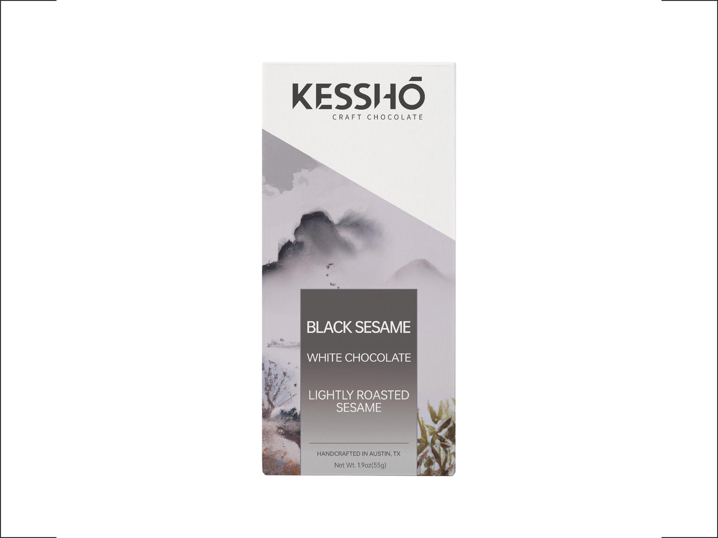 KESSHŌ Black Sesame White Chocolate Bar