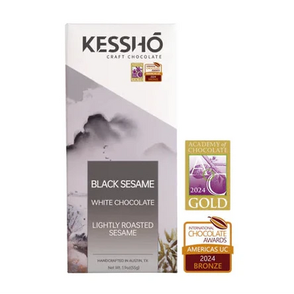 KESSHŌ Black Sesame White Chocolate Bar