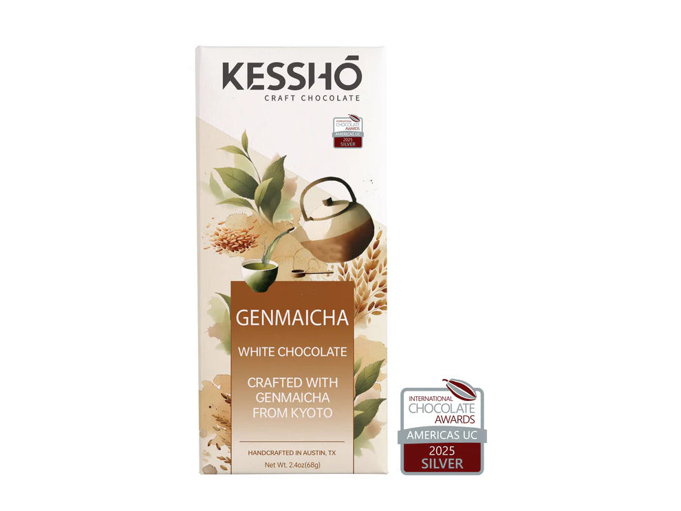 KESSHŌ Genmaicha White Chocolate Bar