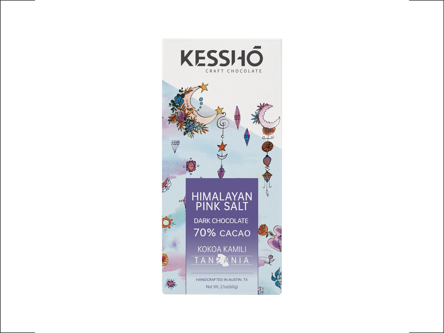 KESSHŌ Himalayan Pink Salt Chocolate Bar