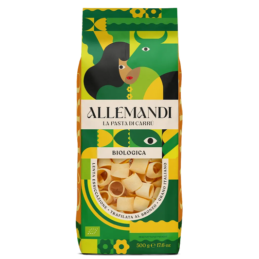 Allemandi Pasta, Organic Calamarata Pasta, Durum Wheat