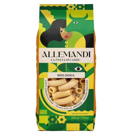 Allemandi Pasta, Organic Rigatoni Pasta, Durum Wheat