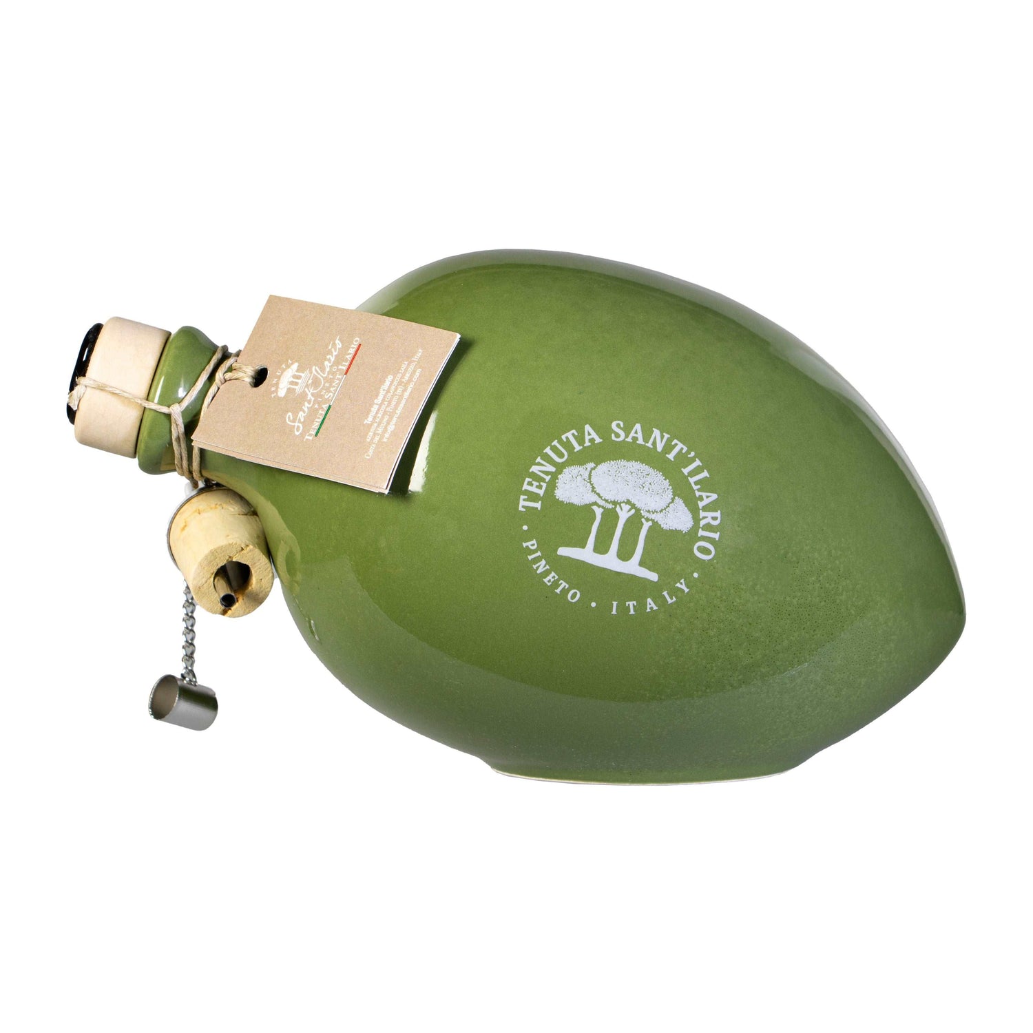EVOO Green Decorative Bottle, 400m, 100% Intosso