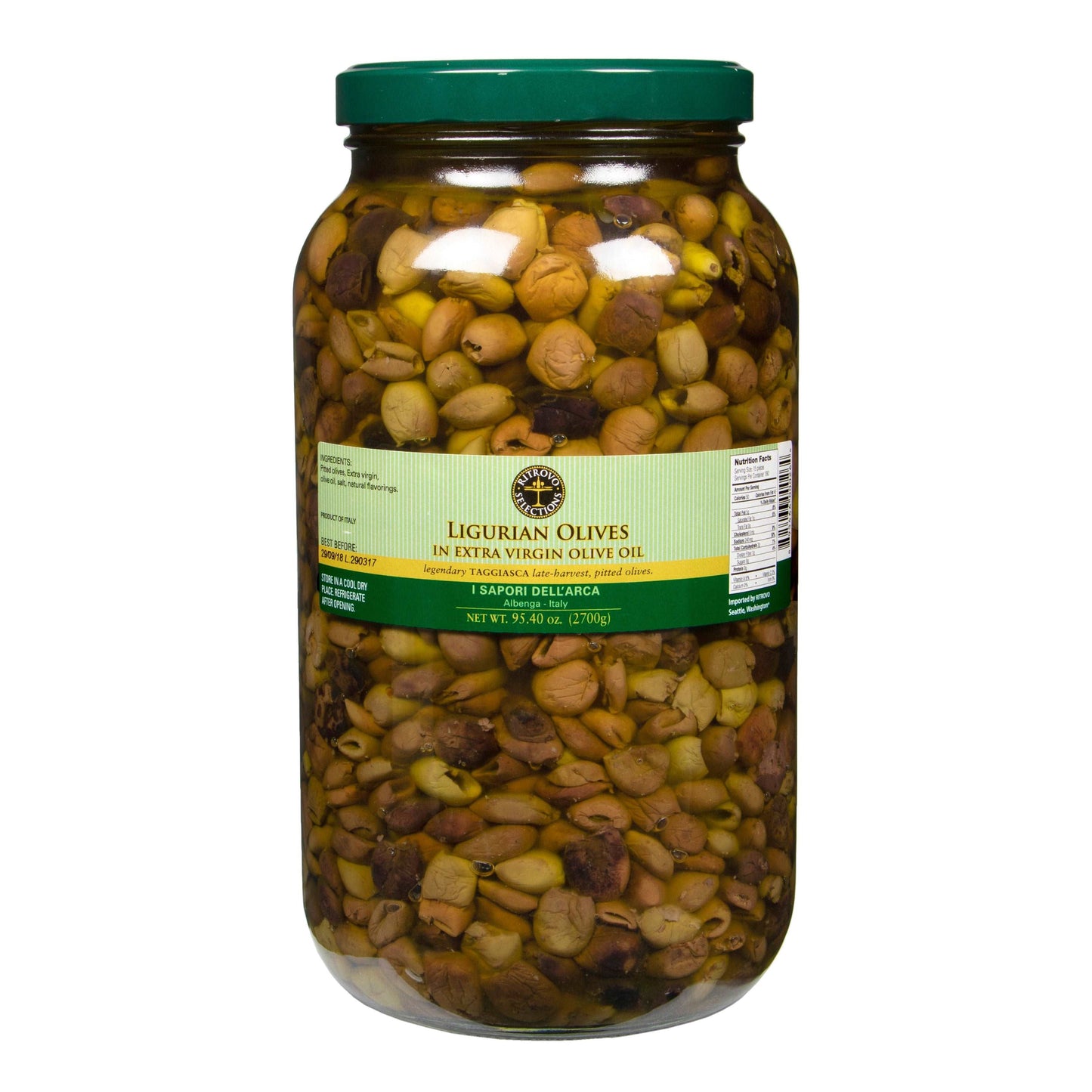 La Bella Pitted Taggiasca Olives in Extra Virgin Olive Oil - Bulk