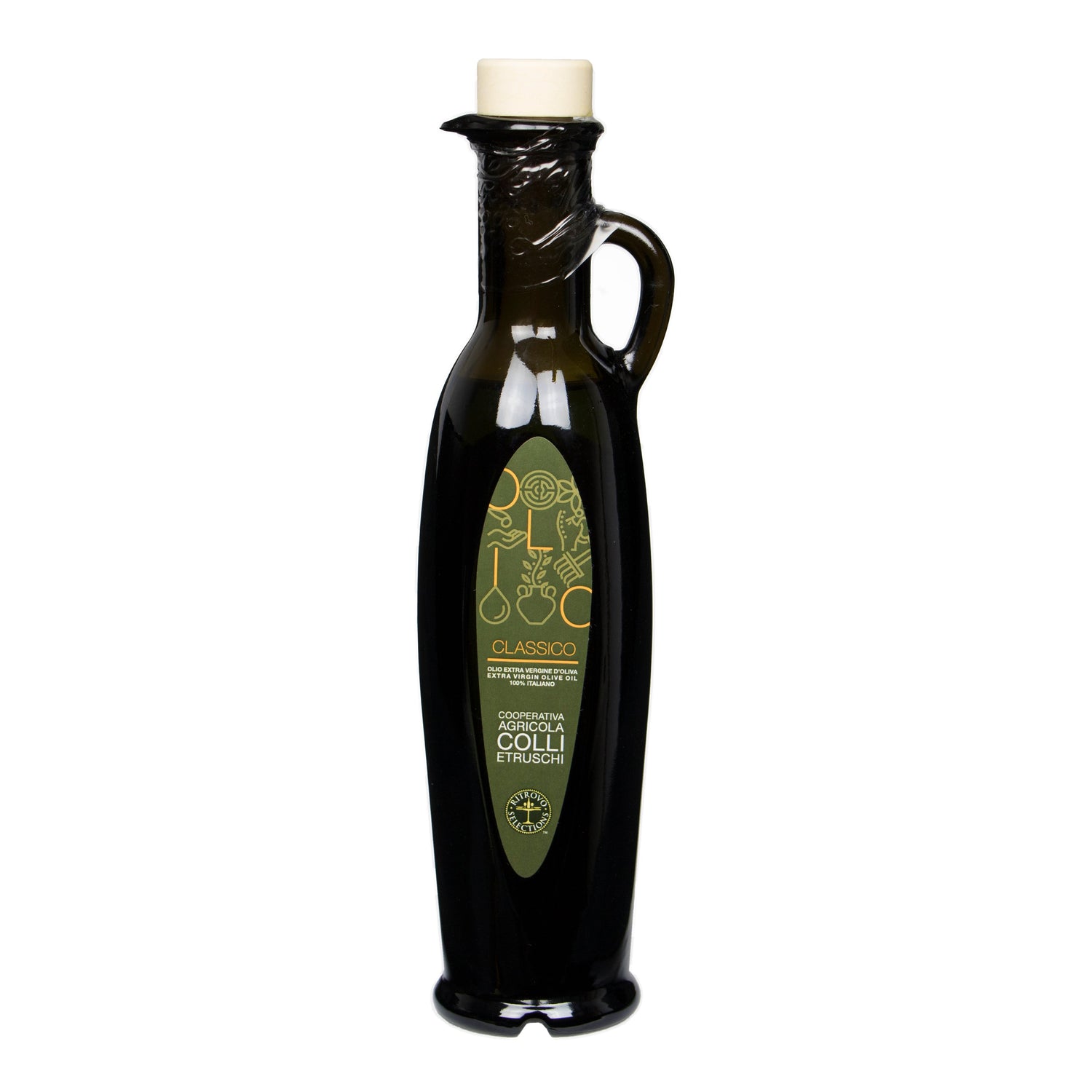 Colli Etruschi 100% Caninese Extra Virgin Olive Oil in Amphora Bottle