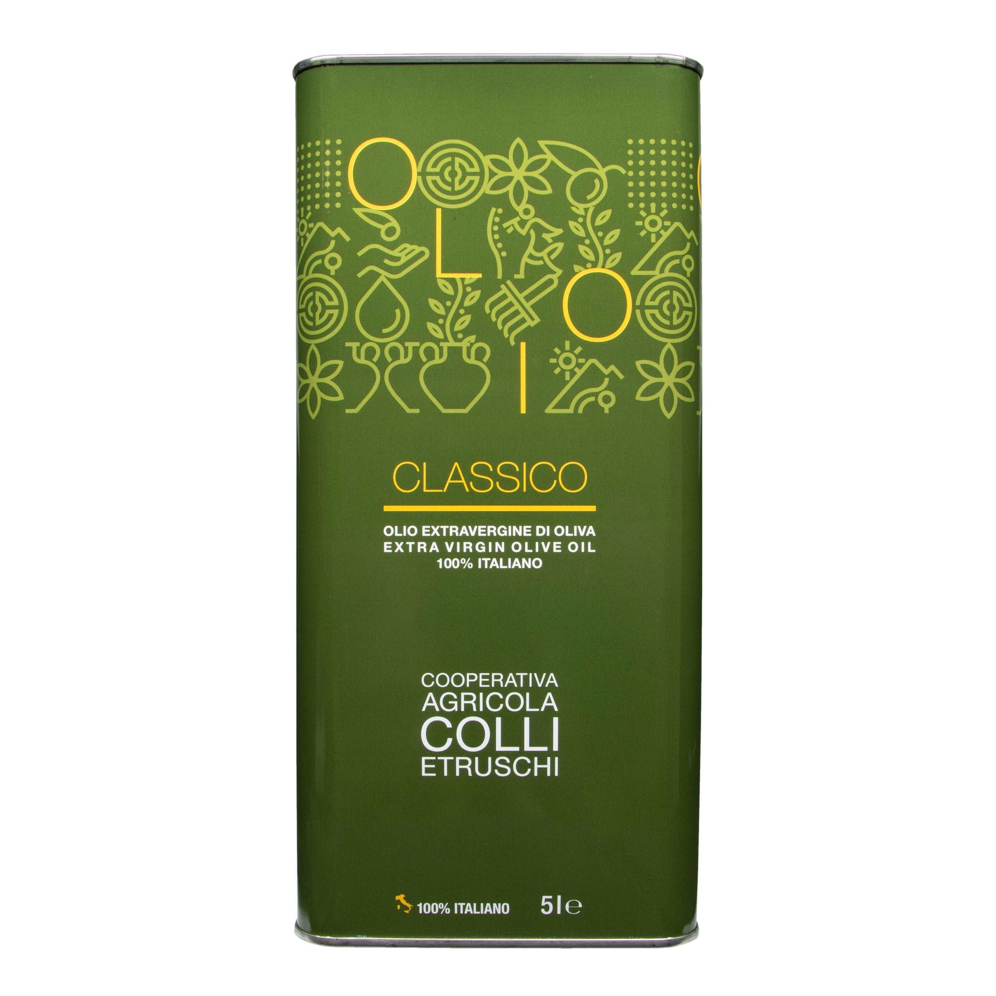 Colli Etruschi 100% Caninese Extra Virgin Olive Oil - Bulk