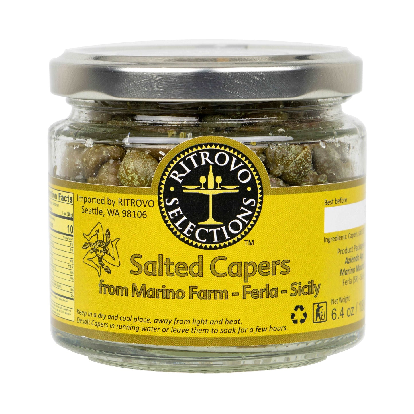 Marino Wild Harvested Salted Capers 