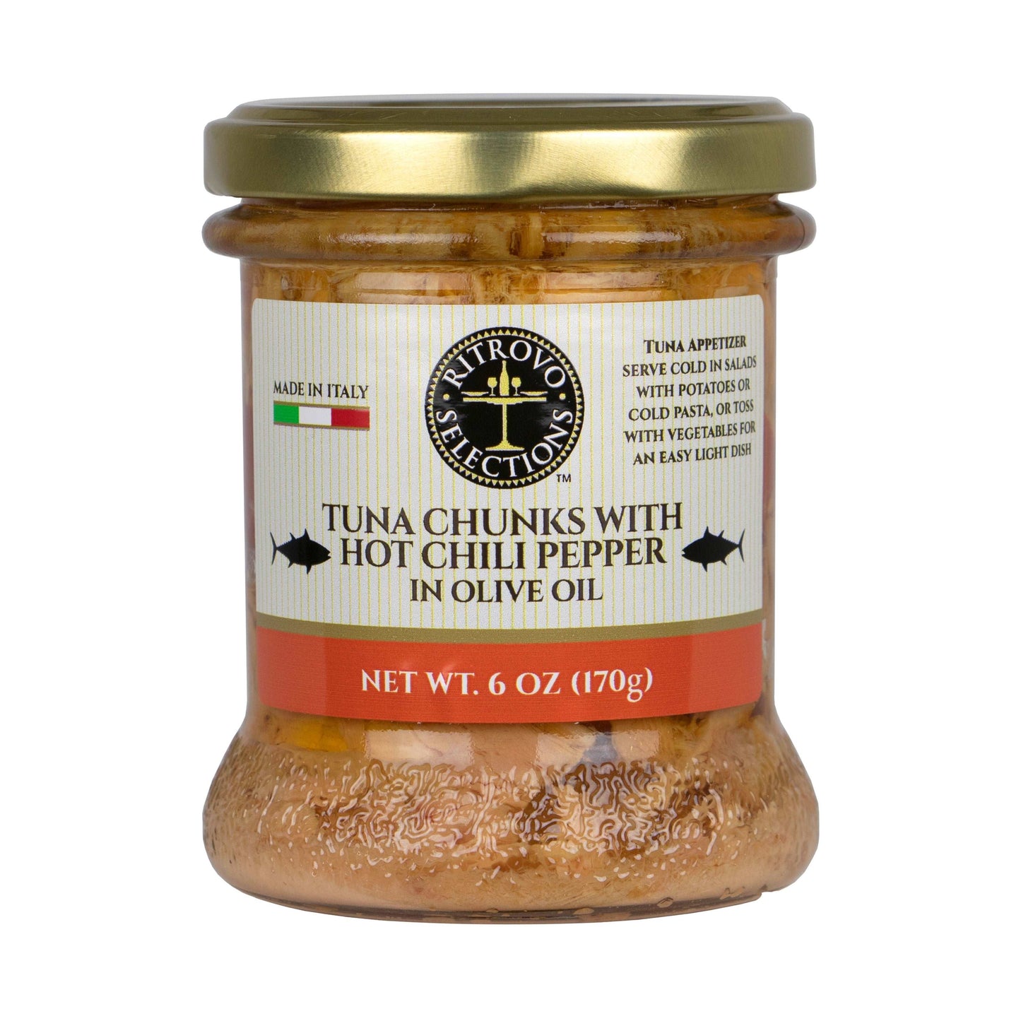 Ritrovo Selections Tuna Chunks with Spicy Calabrian Red Pepper