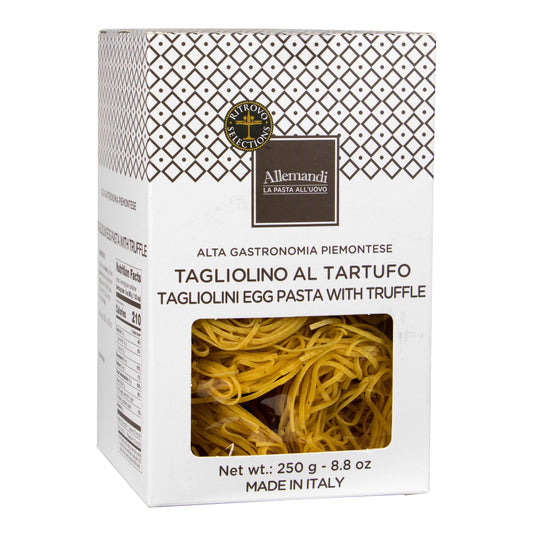 Allemandi Tagliolini al Tartufo, egg pasta with cage free eggs