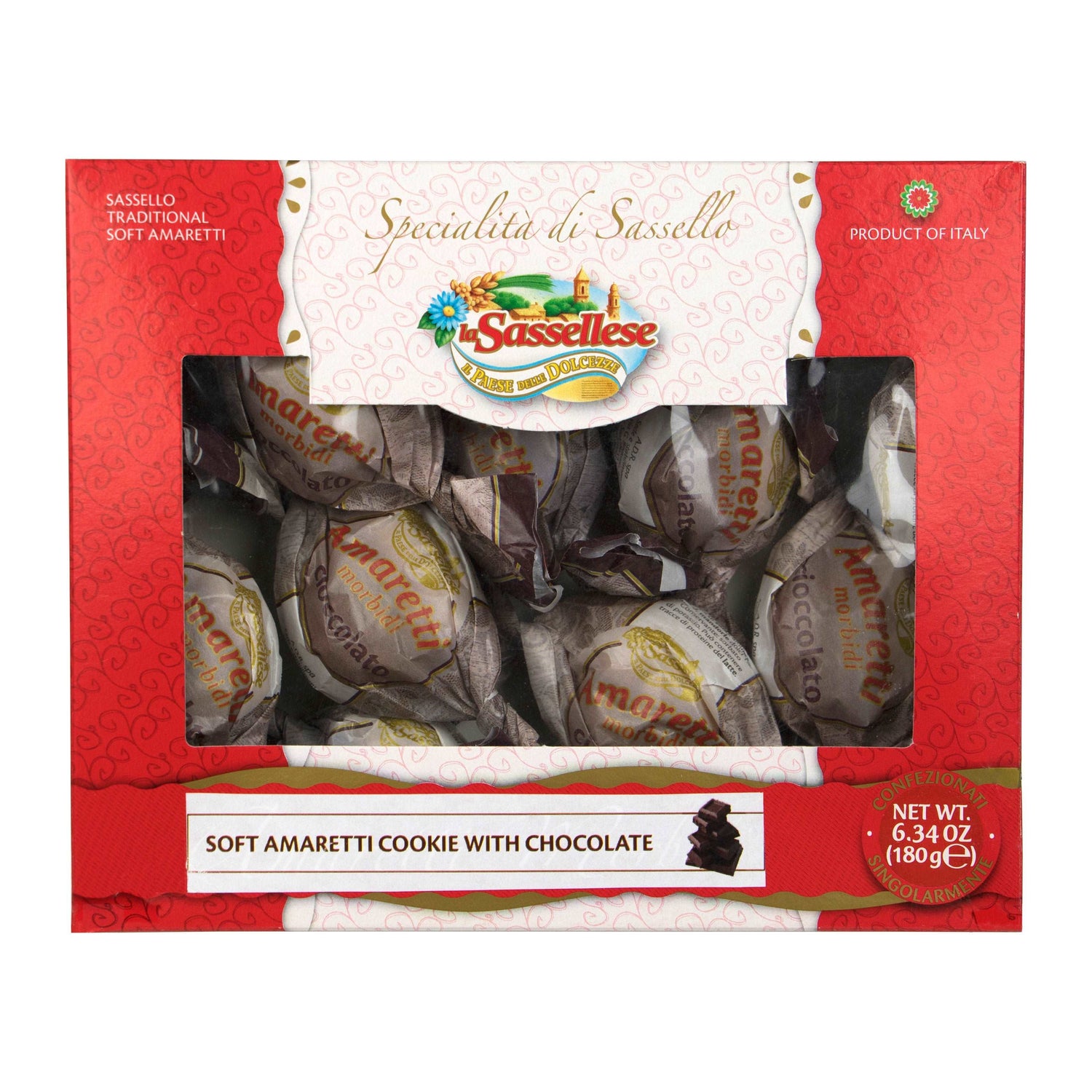 La Sassellese Soft Amaretti with Chocolate