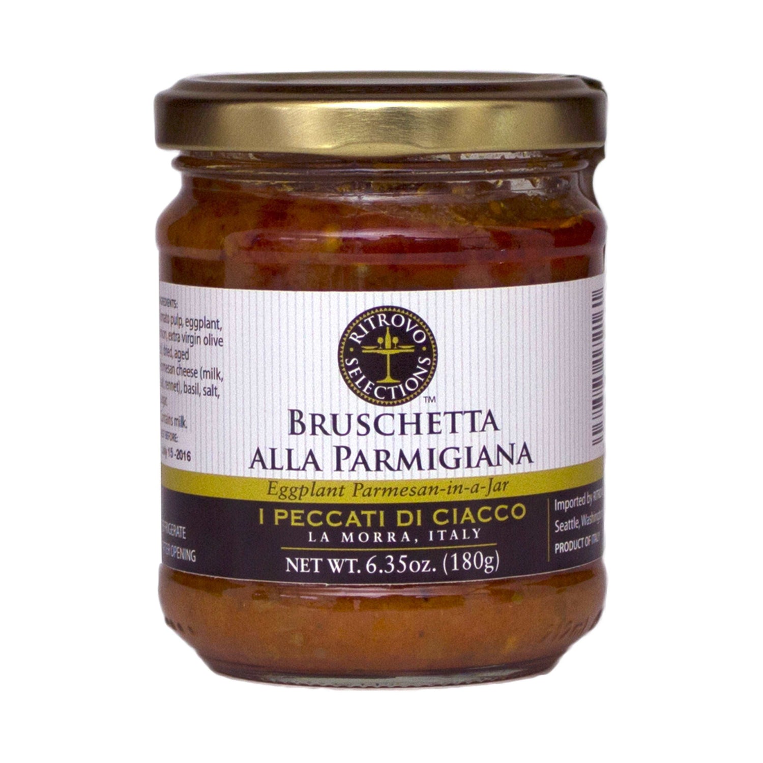 Ciacco Bruschetta Parmigiana -Tomato Sauce with Roasted Eggplant