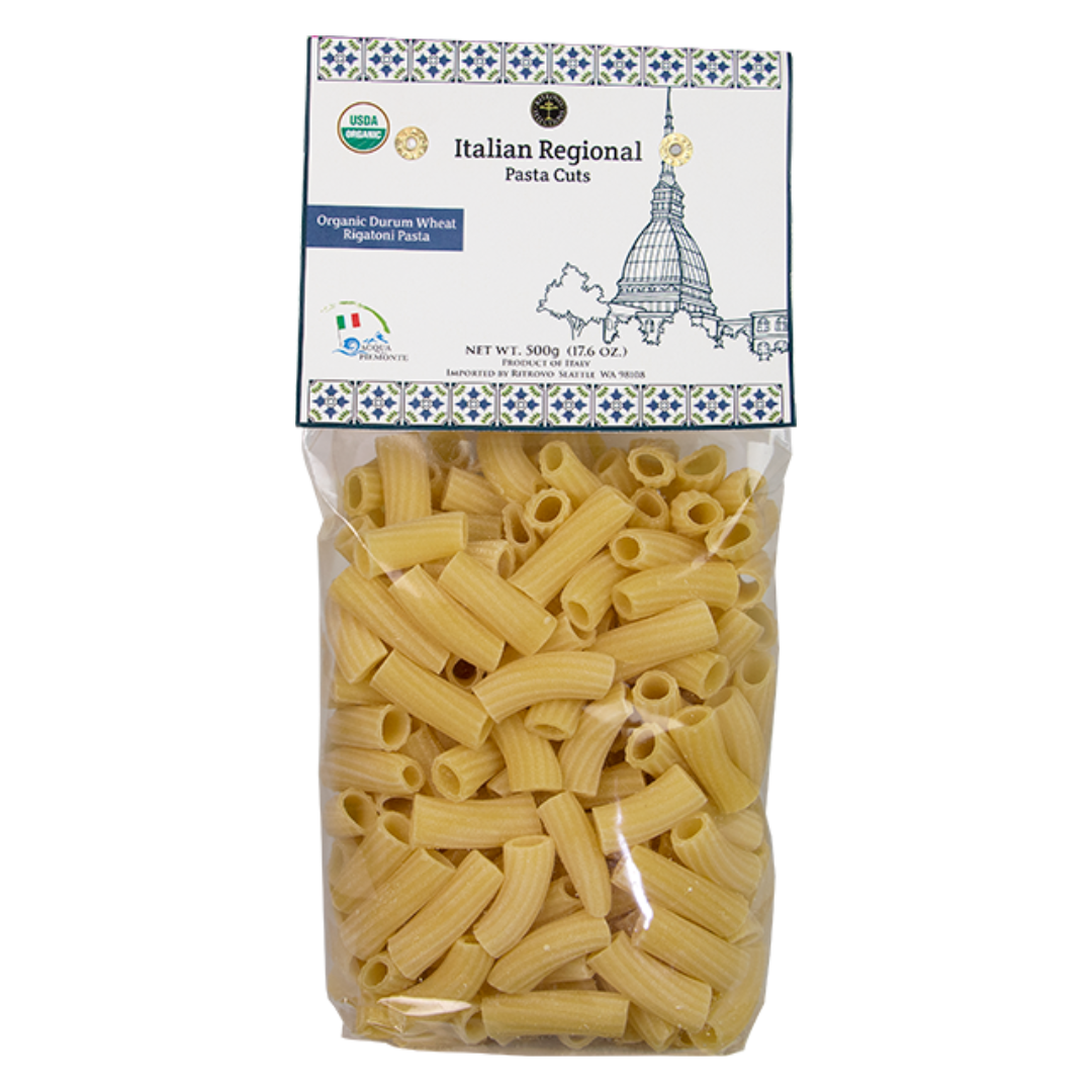 Allemandi Pasta, Organic Rigatoni Pasta, Durum Wheat