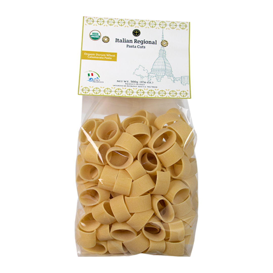 Allemandi Pasta, Organic Calamarata Pasta, Durum Wheat