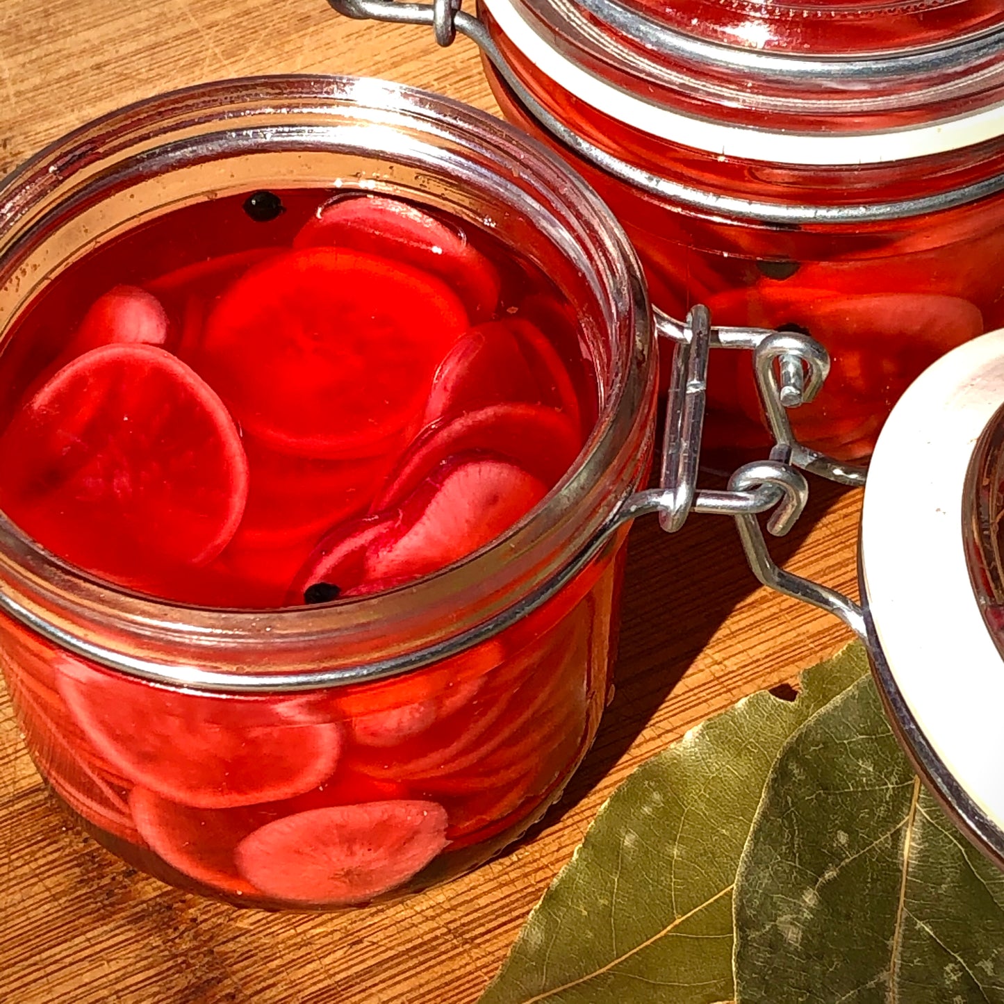 Turmeric Balsamic Pickled Radishes